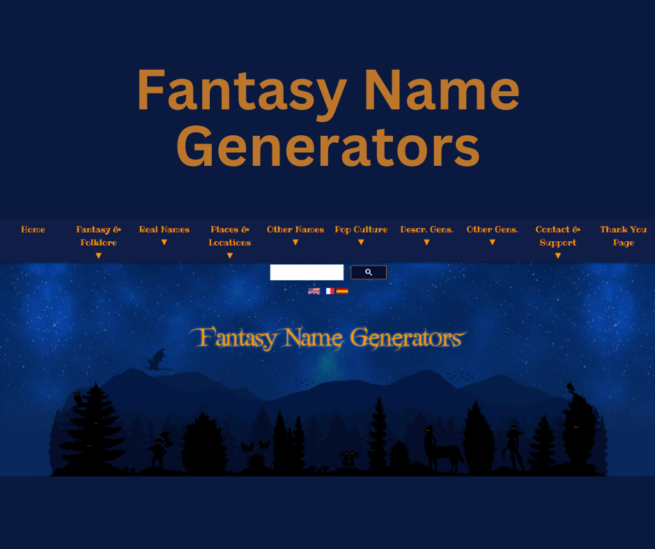 Fantasy Name Generators