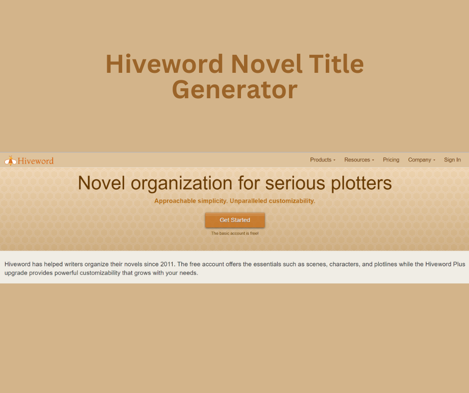 Hiveword Novel Title Generator