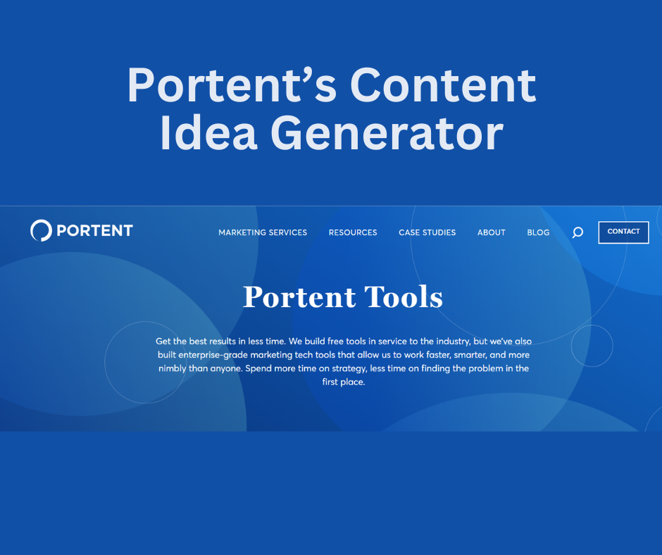 Portent's Content Idea Generator