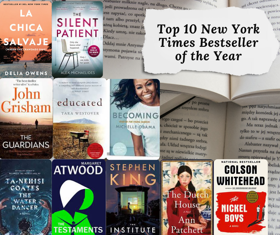 Top 10 New York Times Bestseller of the Year